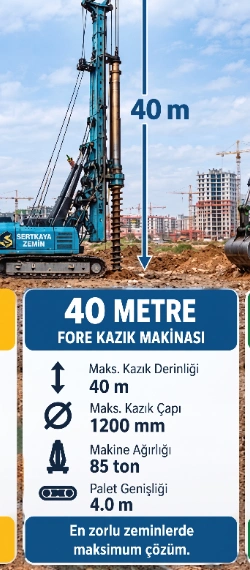 Mait MCAT 40 Hidrolik Fore Kazık Makinesi